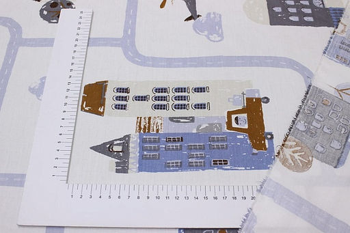 Сатин Зимний город - квартал, (комп), ш.2.35м, хлопок-100%, 120гр/м.кв - Купава фото 3