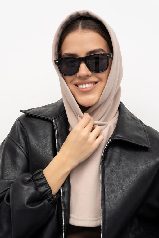 Капор Футер 3-ех нитка начес черный - Solo mio фото 23