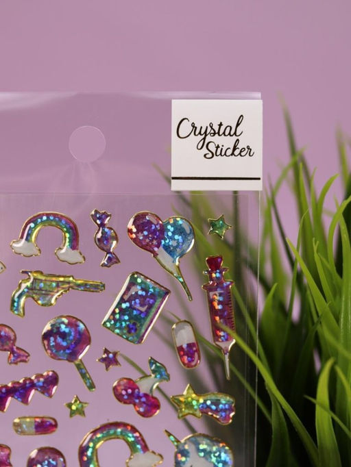 Наклейки объемные "Shiny unicorn" (20,5*9 см)