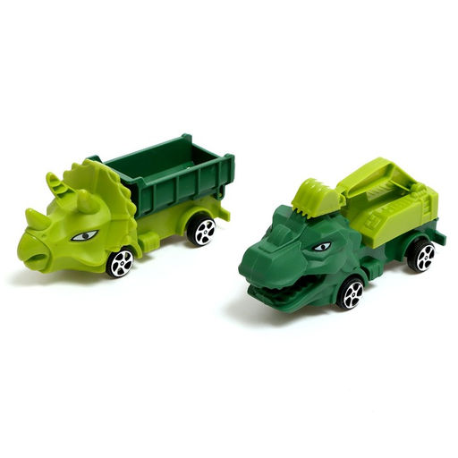 Набор грузовиков Парк животных. Динозавры, инерция, МИКС - Simaland фото 9