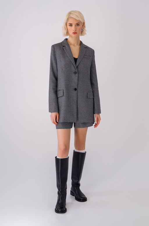 Костюм Pirs 3414 черно-белая гусиная лапка