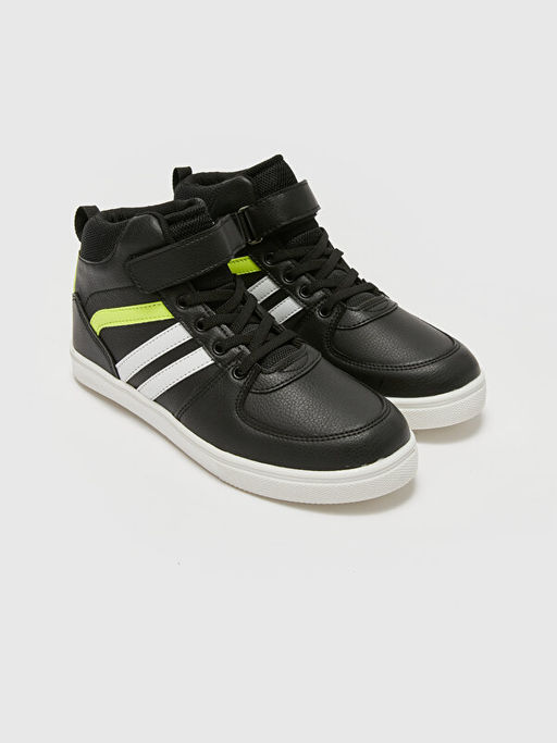 Deri G?r?n?ml? Erkek ?ocuk Spor Ayakkab?