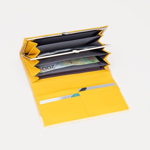 Кошелёк на магнитах, цвет жёлтый - Simaland фото 4