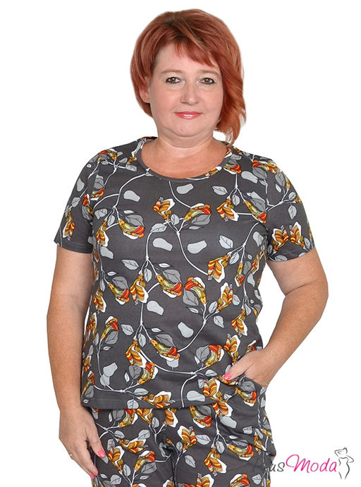 Футболка Модель №1342 размеры 44-84 - Plusmoda фото 2