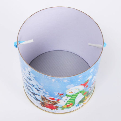 Подарочная новогодняя коробка - тубус Игра в снежки 120?120 мм - Simaland фото 5