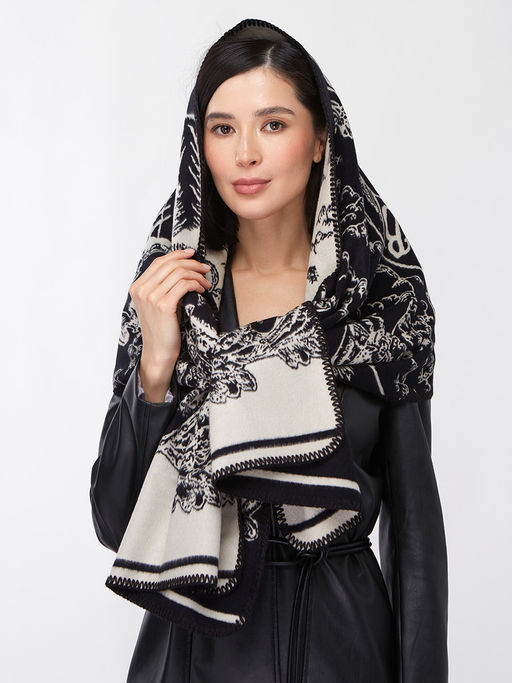 в составе ШЕСТЬ и КАШЕМИР Большой, мягкий, теплый однотонный двусторонний палантин - Tantino фото 15