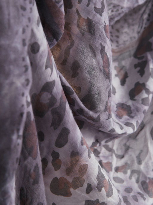 Большой, красивый платок из вареного хлопка. Рисунок на полотно наносится вручную - Tantino фото 5