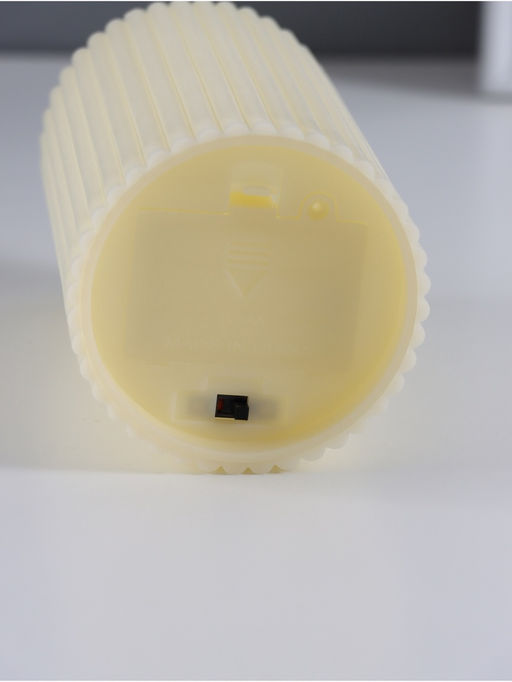 Светодиодная свеча, ночник LED RISALUX «Уют», 3×ААА, белый, 7.5×7.5×12.5 см