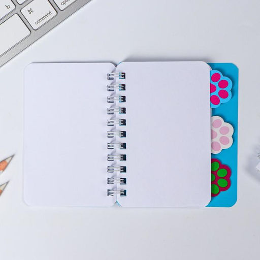 Блокнот с разделителями А7, 40 л. «Котик»