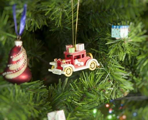 Елочные игрушки: Машинка легковая 3020