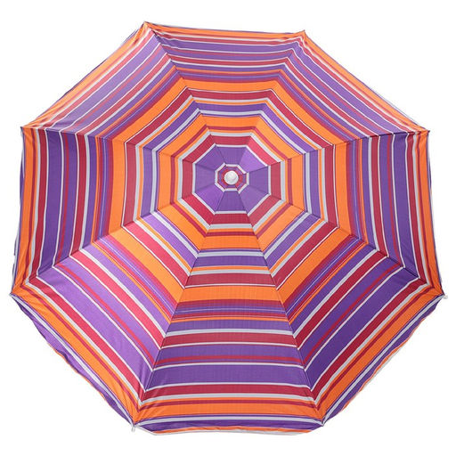 Зонт пляжный Maclay Модерн, с серебристым покрытием, d=150 cм, h=170 см, МИКС  фото 8