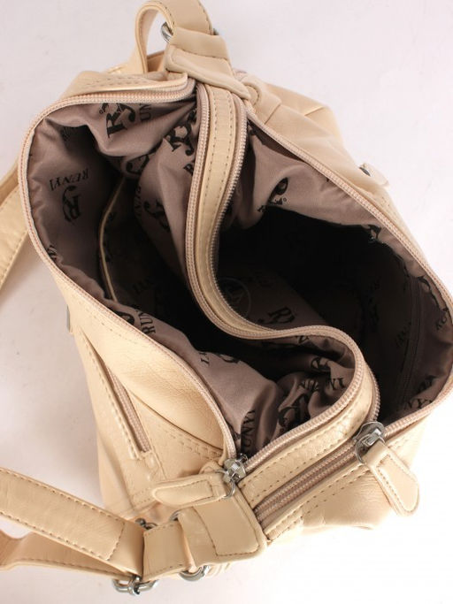 Сумка женская искусственная кожа Guecca-RY 2000, 2отд, плечевой ремень, светло-бежевый SALE 264977 - Adelia фото 7