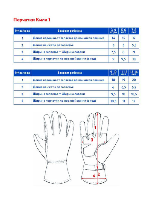 Перчатки детск. Кили_1 - Oldos фото 4