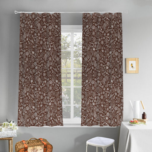 "Надежда" Шторы для кухни, 2шт 148х160см, на шторной ленте, хлопок "Комфорт" 171г/м2, "Домашняя мода" (Россия)