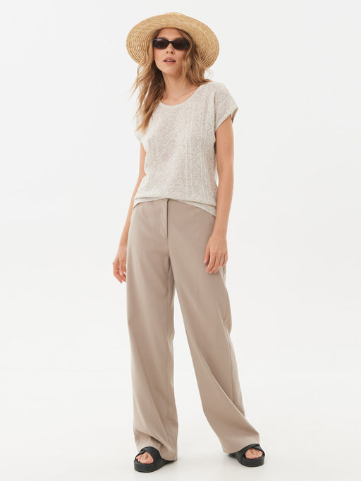 Джемпер короткий рукав л1125 лен 1