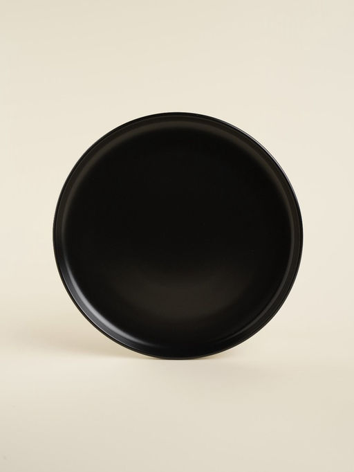 Тарелки SL Home «Дарк», d=25.5 см, фарфор, чёрные