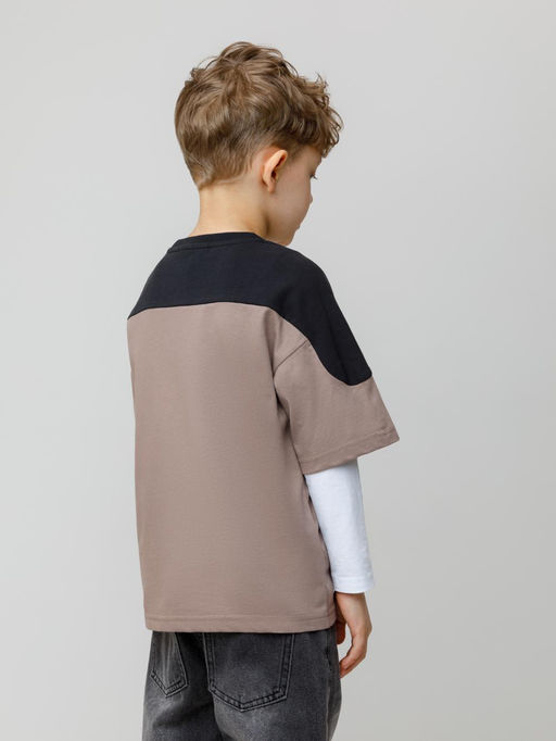 КР 302771/древесный к644 фуфайка (футболка) для мал - Crockid фото 5