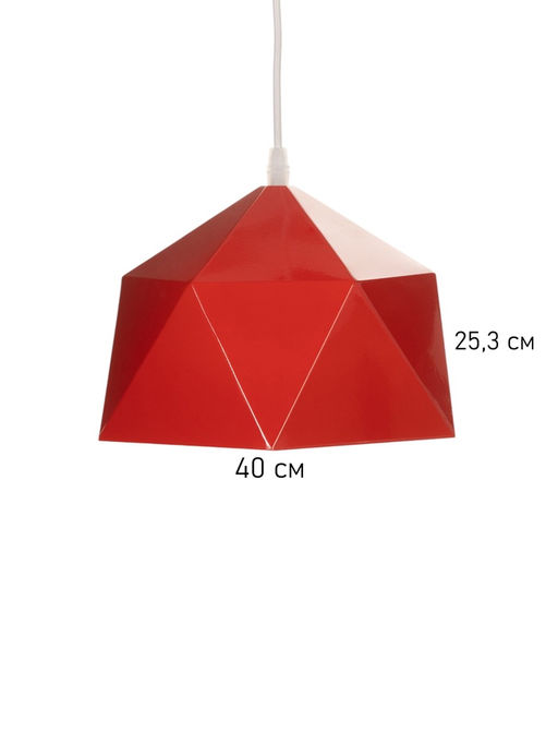Светильник Edward, 1×40 Вт, Е27 , 25×21.5×18 см, красный