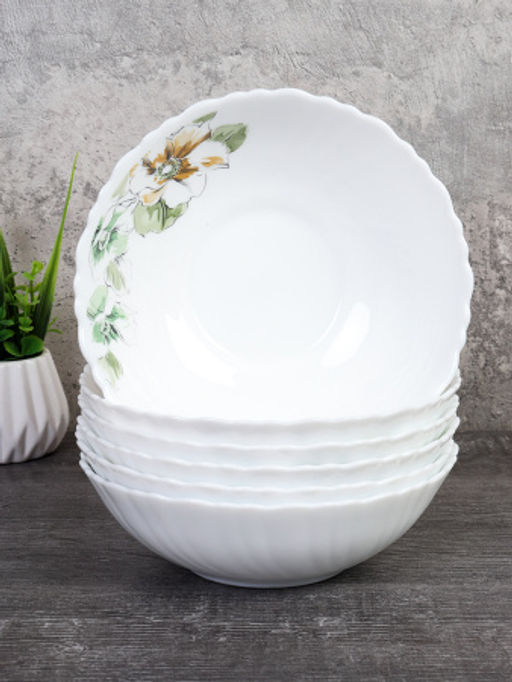 Набор суповых тарелок 480 мл 155 мм / TW-60 (7364) /уп 12/ Графические цветы - Галеонтрейд фото 2