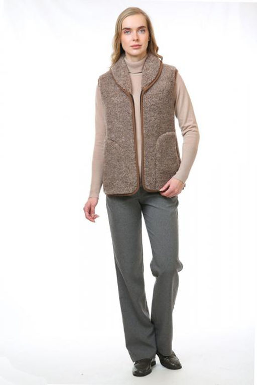 Жилет арт.1213-01/мол. воротник ТАРА Марроне - Altro фото 2