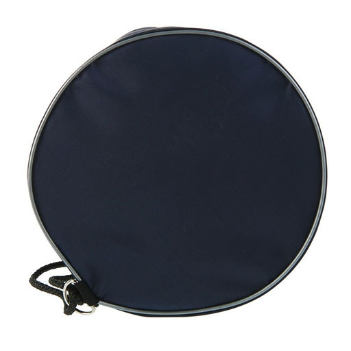 Мешок для обуви и мячей 360 х 220 мм, круглое дно D 220 мм, Calligrata (мягкий полиэстер, плотность 210 D), тёмно-синий  фото 3