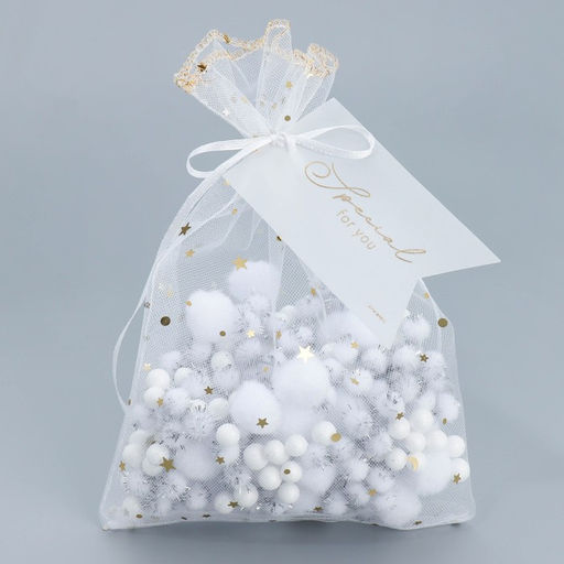 Цена за 5 шт. Мешок из фатина Фантазии, 16 24 см +/- 1.5 см - Дарите счастье фото 2