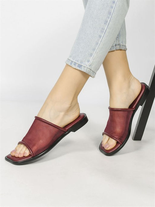 Сабо кожаные / Шлепки тренд H32F-44AT - Piniolo фото 2