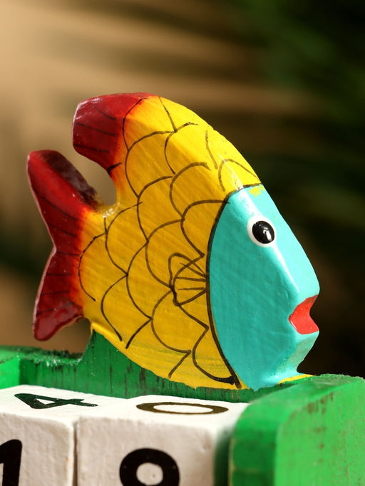 Календарь настольный Рыбка, 749 см, дерево, зелёный - Simaland фото 5