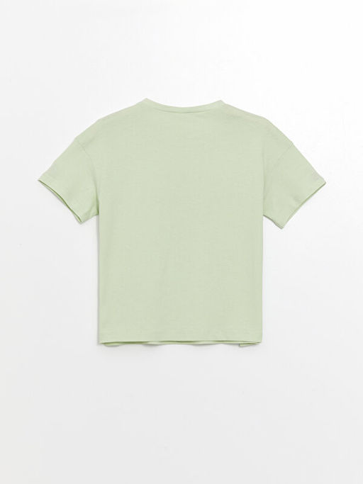 Bisiklet Yaka Bask?l? K?z ?ocuk Pijama ?st - Waikiki фото 2