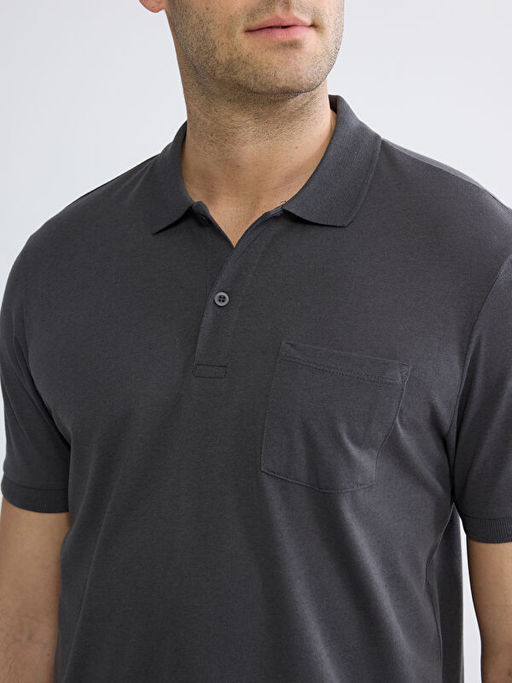 Polo Yaka Penye Erkek Ti??rt