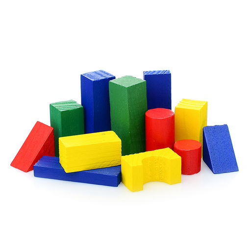 Каталка "Паровозик" с конструктором