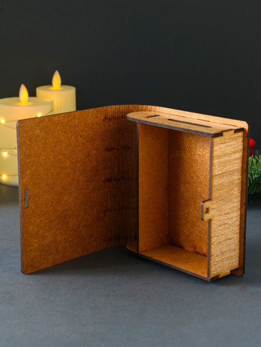 Копилка-книга для денег «С Новым годом», купюр, монет, 14×12×5 см