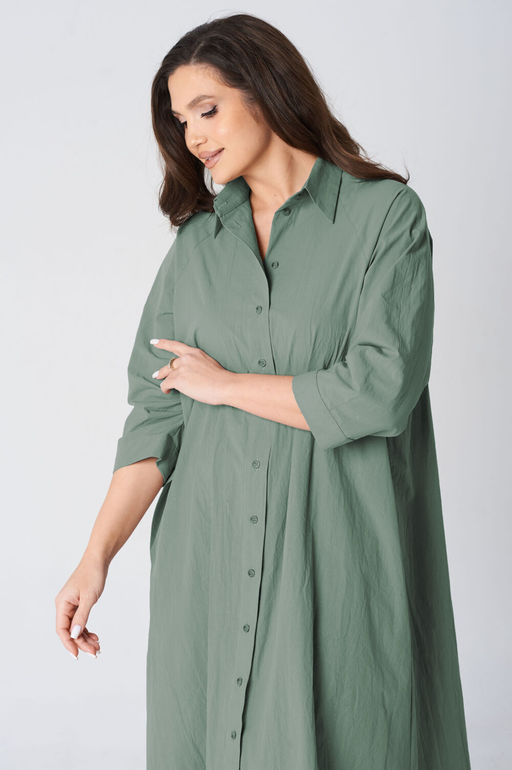 Платье Lenata 16495 серо зеленый