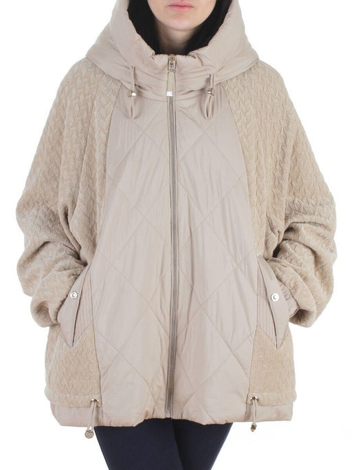 18518-1 BEIGE Куртка демисезонная женская