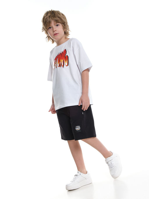 Футболка для мальчика с принтом 22-9018 белый | красный - Mini maxi фото 8