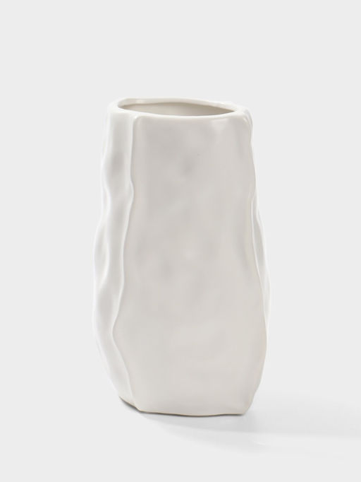 Ваза «Габино», 18.5×12 см, керамика, белая