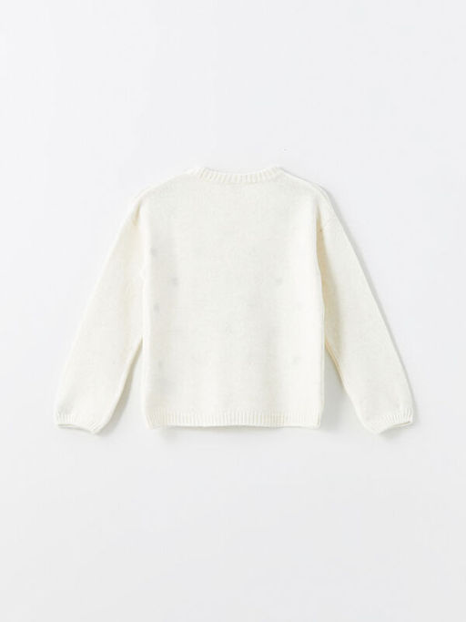 Bisiklet Yaka K?z ?ocuk Triko Kazak - Waikiki фото 3