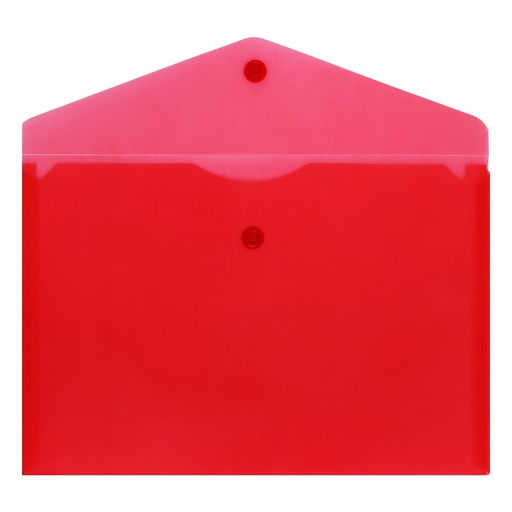 Цена за 2 шт. Набор папок-конвертов на кнопке А5 150мкм Calligrata прозрачные, микс 5шт