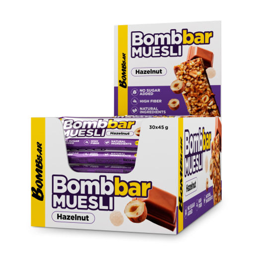 Мюсли-батончики Bombbar - Фундук 1шт.