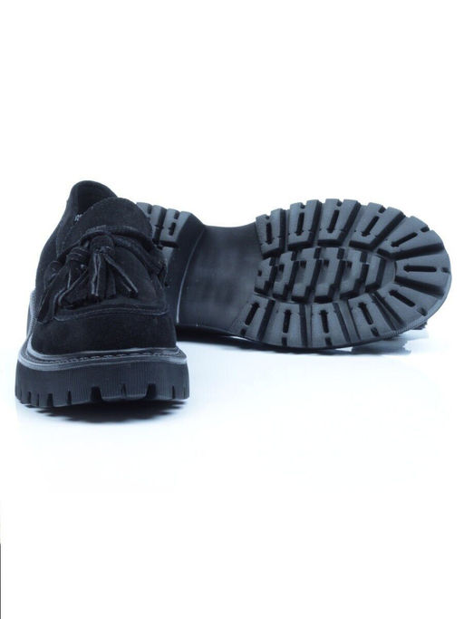 03-5929-1 BLACK Лоферы женские (натуральная замша) - No name фото 16