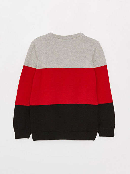 Bisiklet Yaka Spiderman Desenli Uzun Kollu Erkek ?ocuk Triko Kazak - Waikiki фото 2