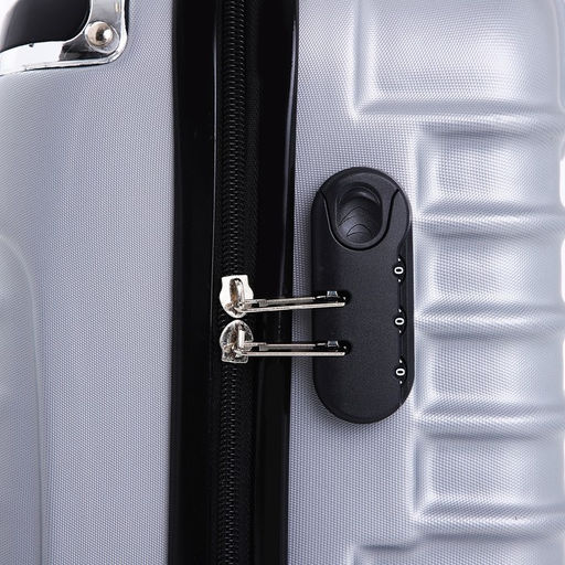 Чемодан малый 20, отдел на молнии, кодовый замок, цвет серый - Simaland фото 7