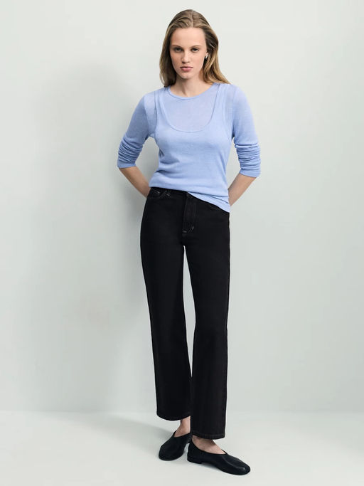 Двойной лонгслив из вискозы / Zarina  фото 2