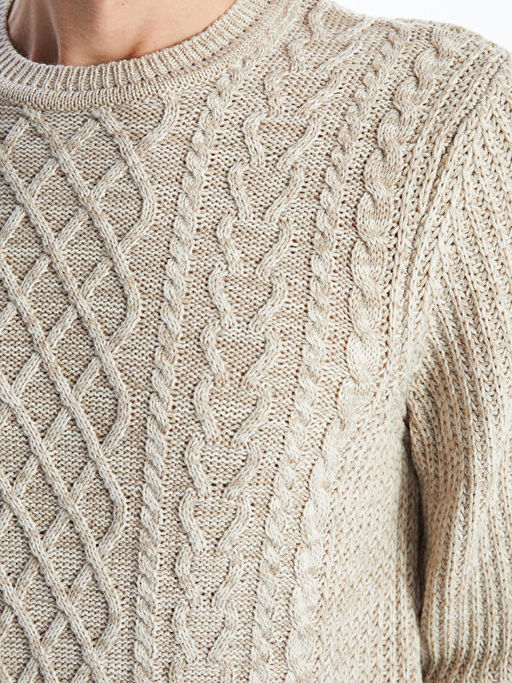 Bisiklet Yaka Erkek Triko Kazak