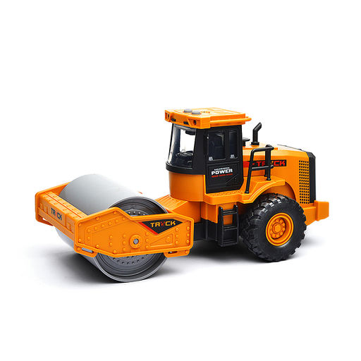 Машина "Асфальтоукладчик" с прицепом (свет,звук) в коробке