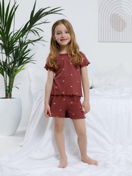 МП 1660-1/терракотовый 1426 Н074.1 пижама для дев