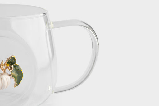 Кружка, 500 мл, стекло Б/металл, Тыква, Light pumpkin - Anna lafarg фото 4