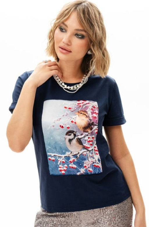 Футболка с шелковой вставкой - Sahar art lab фото 6