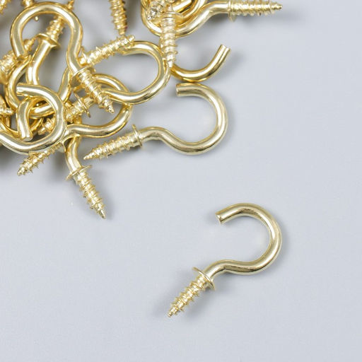 Цена за 50 шт. Винт-крючок для крепления картин, фоторамок 1,1х2,5 см