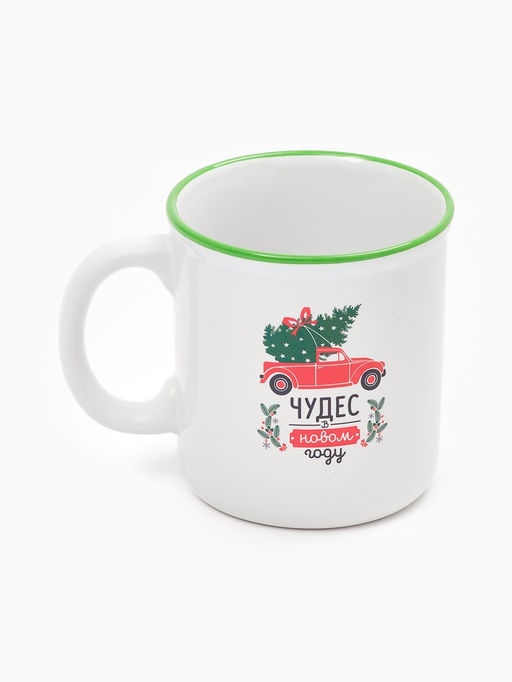 Кружка чайная новогодняя «Чудес в новом году», 340 мл